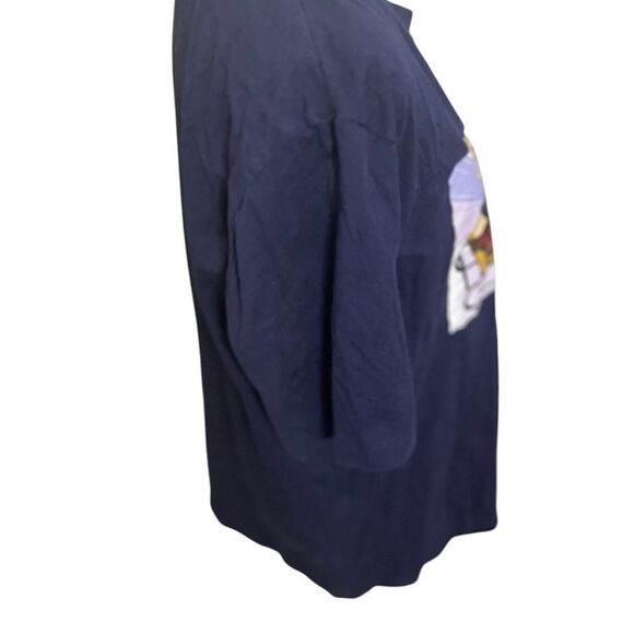 Love Moschino women men Blue Graphic T-Shirt extra large snow sled - Picture 6 of 11